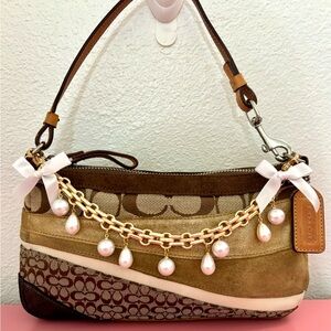 on hold⭐️Y2k Coach Striped patchwork Coach Hampton ⭐️